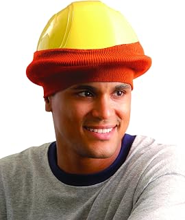 OccuNomix Knitted Tube Hard Hat Cap - Hi-Viz Orange