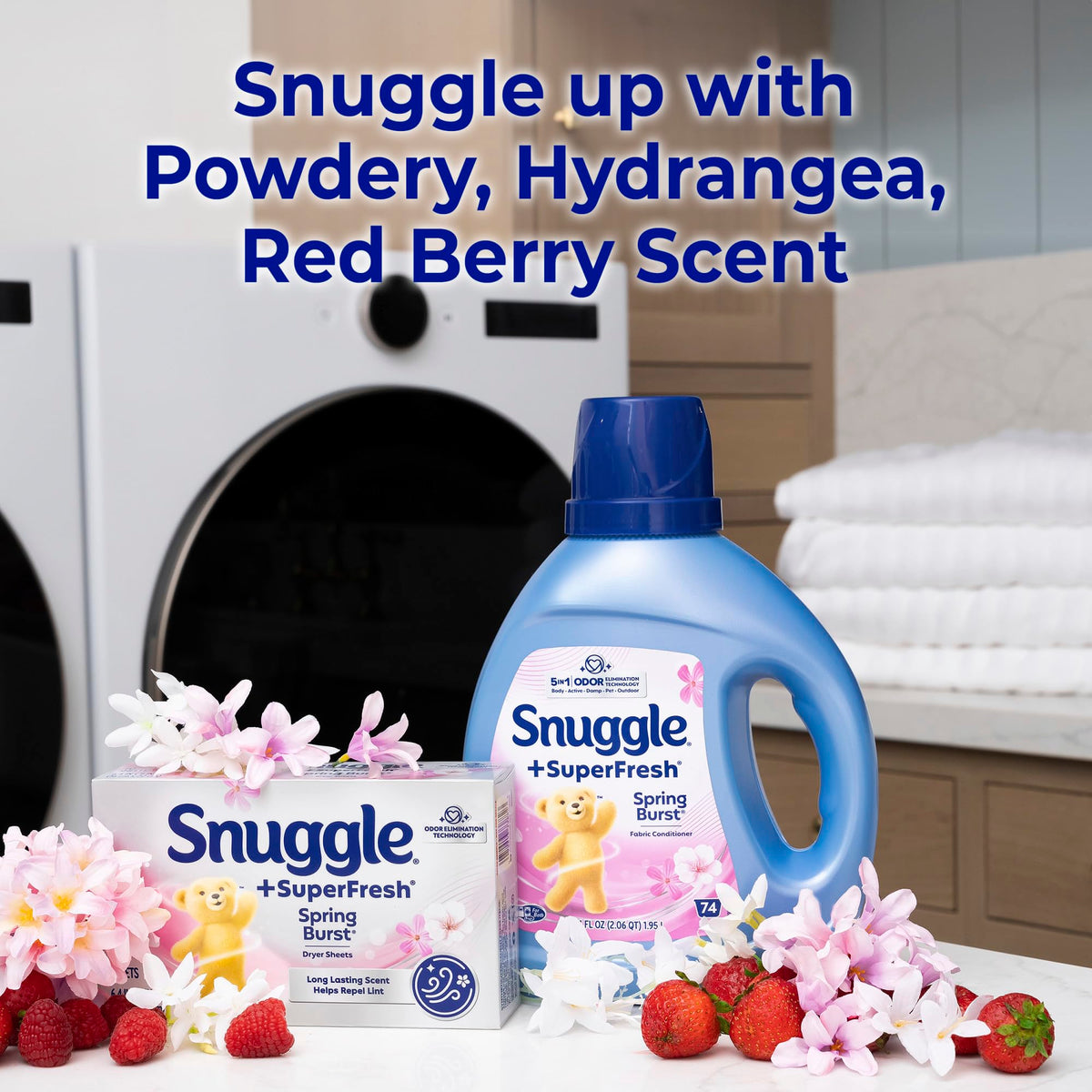 Snuggle Lavender / 200 Count (Pack of 1) / Spring Burst Dryer Sheets