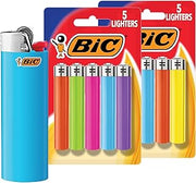 BIC Maxi Pocket Lighters, Dependable, Long-Lasting, 10-Pack, Assorted