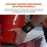 ProFlex 400 Universal Wrist Wrap by Ergodyne – One Size/Wrist Wrap Only, Rubber, Black, Model 72102
