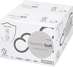 Papernet 410002 Heavenly Soft Standard 410002 1-Ply Virgin Fiber Bath Tissue, 96/500, 4.1" x 3.5" Sheet Size 4.1" Height, 4.33" Width, 4.33" Length(Pack of 96)