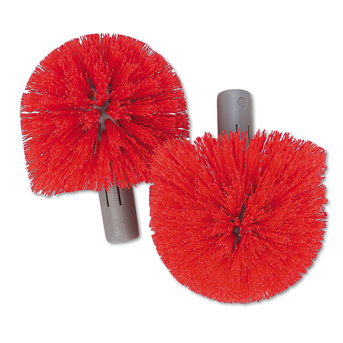 UNGBBRHRCT - Replacement Heads for Ergo Toilet-Bowl-Brush System by UNGER – 3 1/2", Bamboo, Red