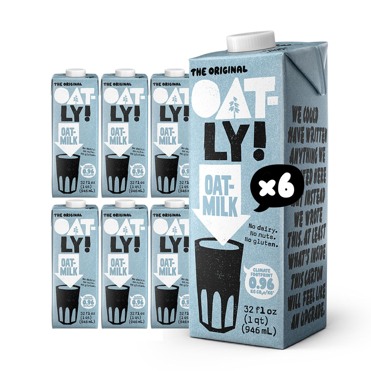 Oatly Original / 32 Fl Oz (Pack of 6) / 6 Oat Milks