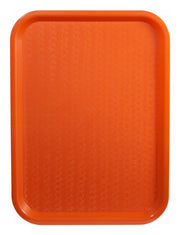 Fast Food Tray by Winco – 14" x 18", Plastic, Orange, Model FFT-1418O