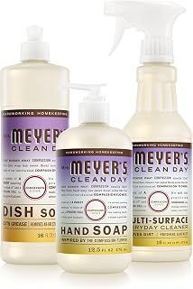 Mrs. MEYER'S CLEAN DAY Kitchen Set, Compassion Flower, Cleaning Supplies | Trio of Kitchen Essentials, Includes Hand Soap (12.5 fl oz), Dish Soap (16 fl oz) and Multi-Surface Cleaner (16 fl oz)