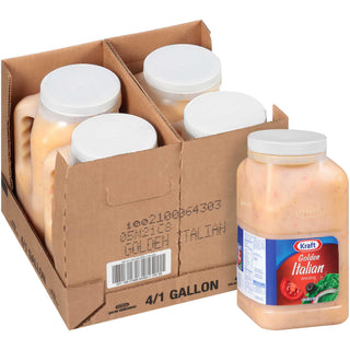 Dressing Golden Italian 4 Case 1 Gallon by Kraft – 1 GaL., Pack of 4