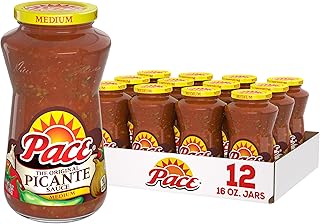 Pace Medium Picante Sauce, 16 oz Jar (12 Pack)