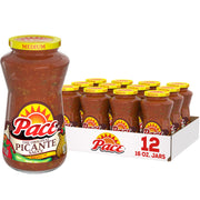 Medium Picante Sauce by Pace – 16 Ounce (Pack of 12), Pack of 12, Model 200650000006