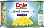 Dole Canned Crushed Pineapple in Heavy Syrup, 8.25 Oz Can