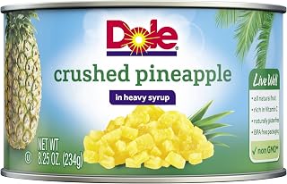 Dole Canned Crushed Pineapple in Heavy Syrup, 8.25 Oz Can