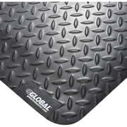 36" W x 60" L Diamond Plate Ergonomic Anti Fatigue Mat by Global Industrial – 60"L x 36"W x 15.6"Th, Vinyl/PVC Closed-Cell Foam, Black, Model 39267090030000500