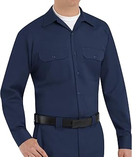Red Kap Men's Utility Uniform Shirt, Navy, 2X-Large