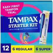 Starter Kit Multipack by Tampax – Regular/Super, Rayon, Model P_897