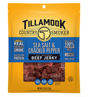 TILLAMOOK COUNTRY SMOKER Sea Salt & Cracked Pepper / 2.5 Ounce (Pack of 1) / 1 Jerky