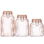 10 Strawberry Street Blush / 3 Piece Set / 44.0 fluid_ounces Food Jars & Canisters