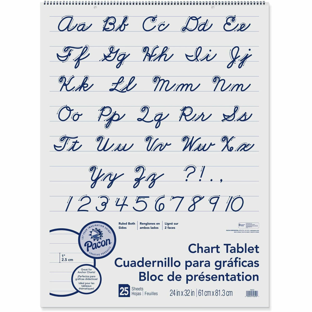 ® Chart Tablet by Pacon – 24"x32", Chart Paper, White, Model PAC74610