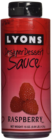 Raspberry Designer Dessert Sauce by Lyons – 15 Ounce (Pack of 1)