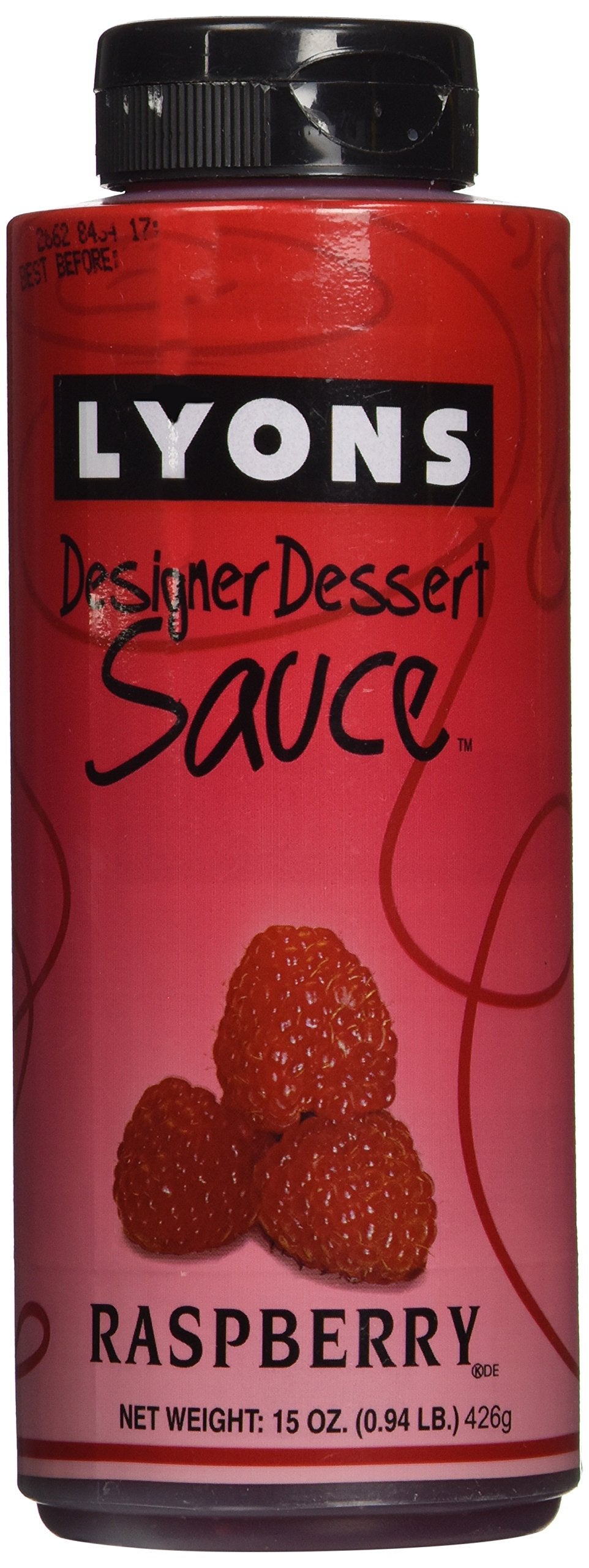 Raspberry Designer Dessert Sauce by Lyons – 15 Ounce (Pack of 1)