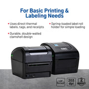 DA210 Shipping Label Printer by TSC – 11 x 7.6 x 7.2 inches, Black, Model 99-158A001-00LF