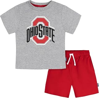 Gerber NCAA Baby Ohio State Offically Licensed T Shirt and Shorts Set
