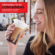 16 oz Clear Plastic Cups with Lids Disposable by Stock Your Home – 16 oz, 16.0 fluid_ounces, Plastic, Clear, Pack of 50
