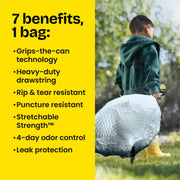 ForceFlex Tall Kitchen Trash Bags by Glad – 110 Count (Pack of 1), 13.0 gallons, Plastic, White, Model 79114