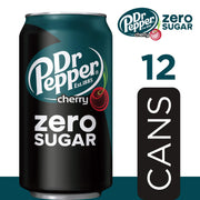 Cherry Zero Sugar Soda by Dr Pepper – 12 Fl Oz (Pack of 24), Pack of 24