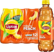 Lipton Peach Iced Tea, 16.9 Fl Oz Bottles (Pack of 12)
