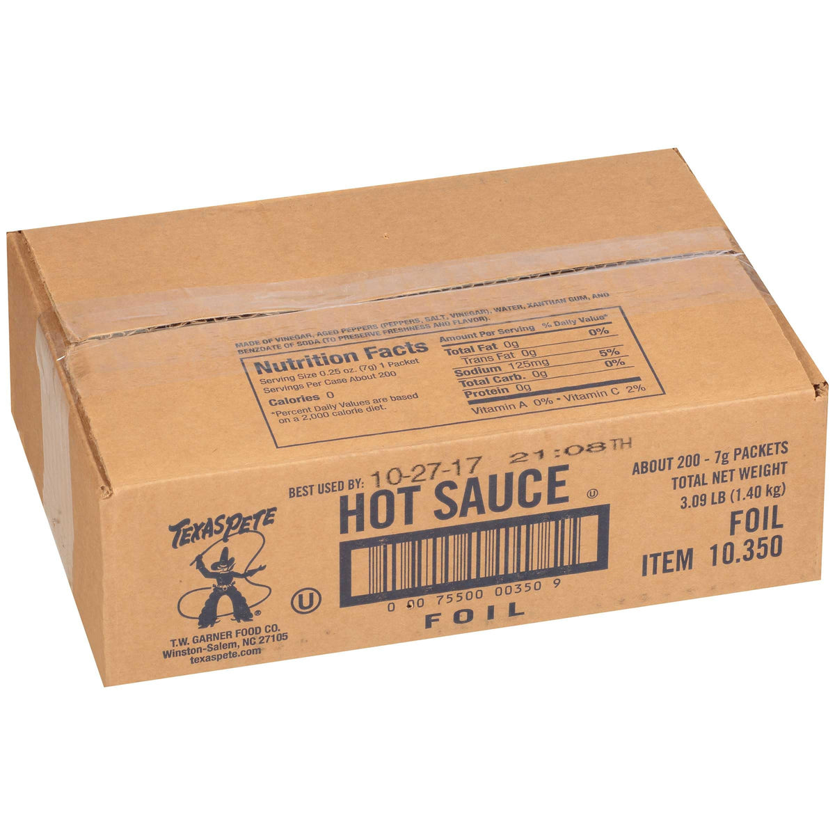 Texas Pete Hot Sauce by T W Garner – Pack of 200