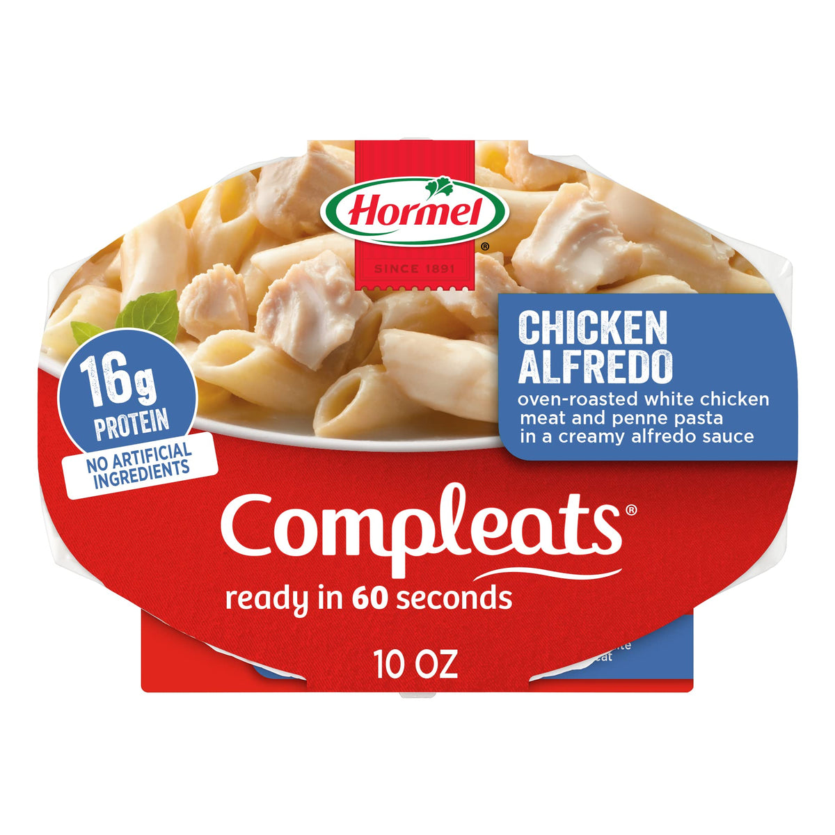 HORMEL COMPLEATS Chicken Alfredo / 10 Ounce (Pack of 6) / 6 Meat Dishes