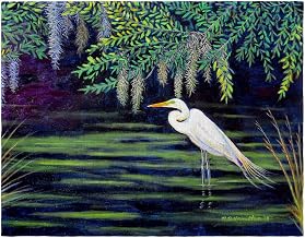 PM751 Egret Lagoon Place Mat - Set of 4