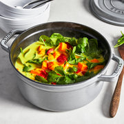 Cast Iron Round Dutch Oven by STAUB – 4-qt Round, 3.9 quarts, Cast Iron, Graphite Grey, Model 40500-246