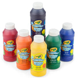 Washable Finger Paints (6ct) by Crayola – 1 Count (Pack of 8), Multicolored, Pack of 8, Model 55-1312