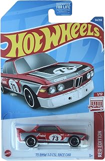 Hot Wheels '73 BMW 3.0 CSL Race Car, Red Edition 1/12