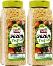 Badia Sazon Tropical, 1.75 lbs - Zesty Blend for Meats, Poultry, Seafood (Pack of 2)