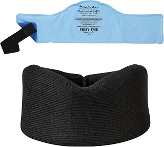 Core Products Soft Foam Cervical Collar Neck Support Brace, Medium, Black Dual Comfort CorPak Hot/Cold Pack, 6"x20"