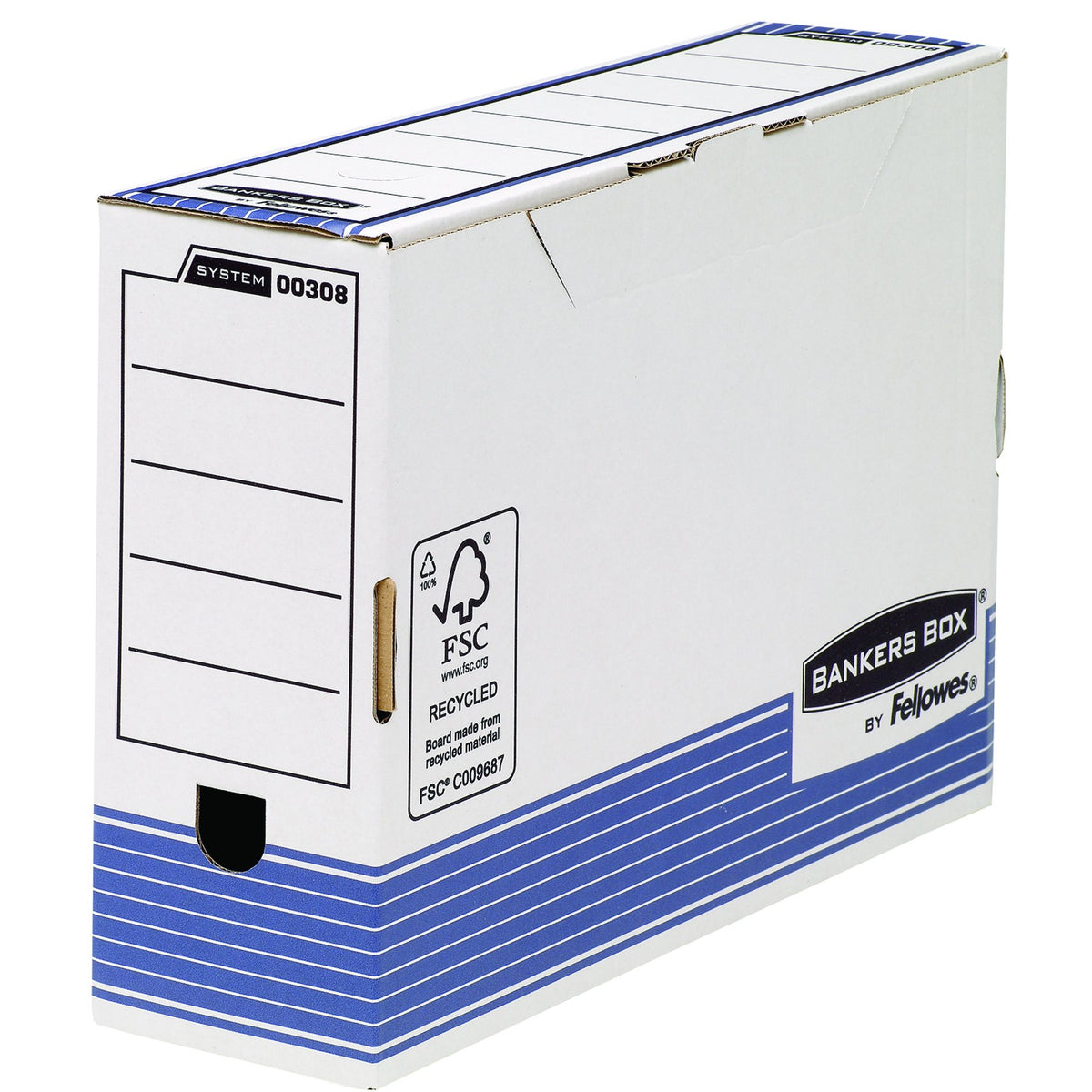 Bankers Box Blue / 100mm / Modern Storage File Boxes