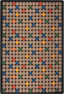 Joy Carpets Playful Patterns Spot On Area Rug, Antique