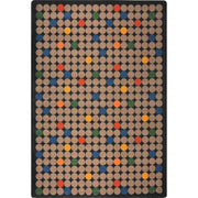 Playful Patterns Spot On Area Rug by Joy Carpets – 3'10" x 5'4" (Rectangular), Nylon, Antique, Model 1748B-01