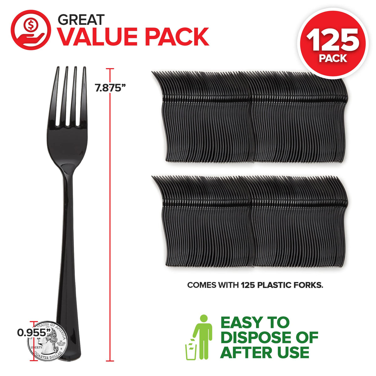 Stock Your Home Spoons / Black / Contemporary Spoons