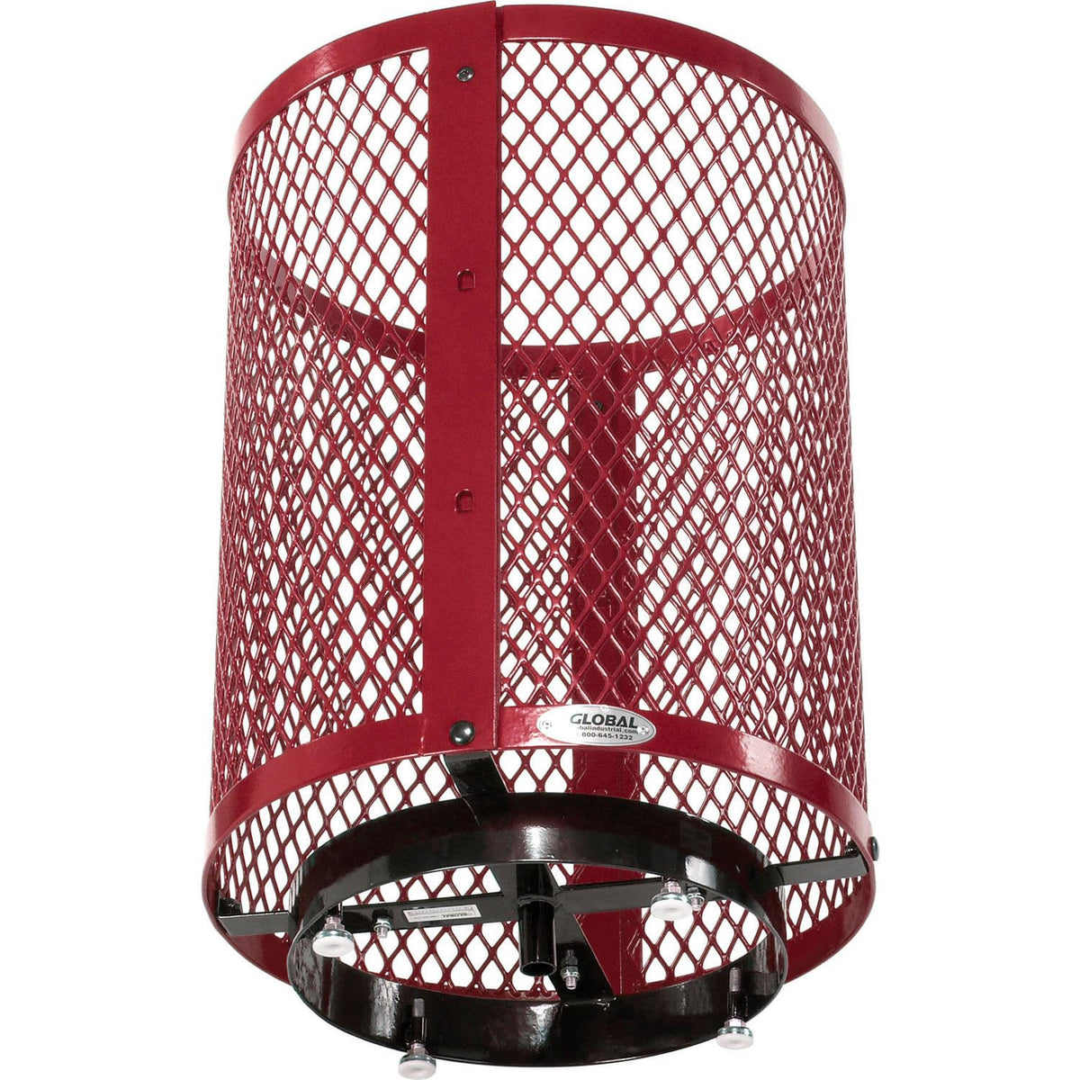 Global Industrial Red / Industrial / 36.0 gallons Trash, Recycling & Compost