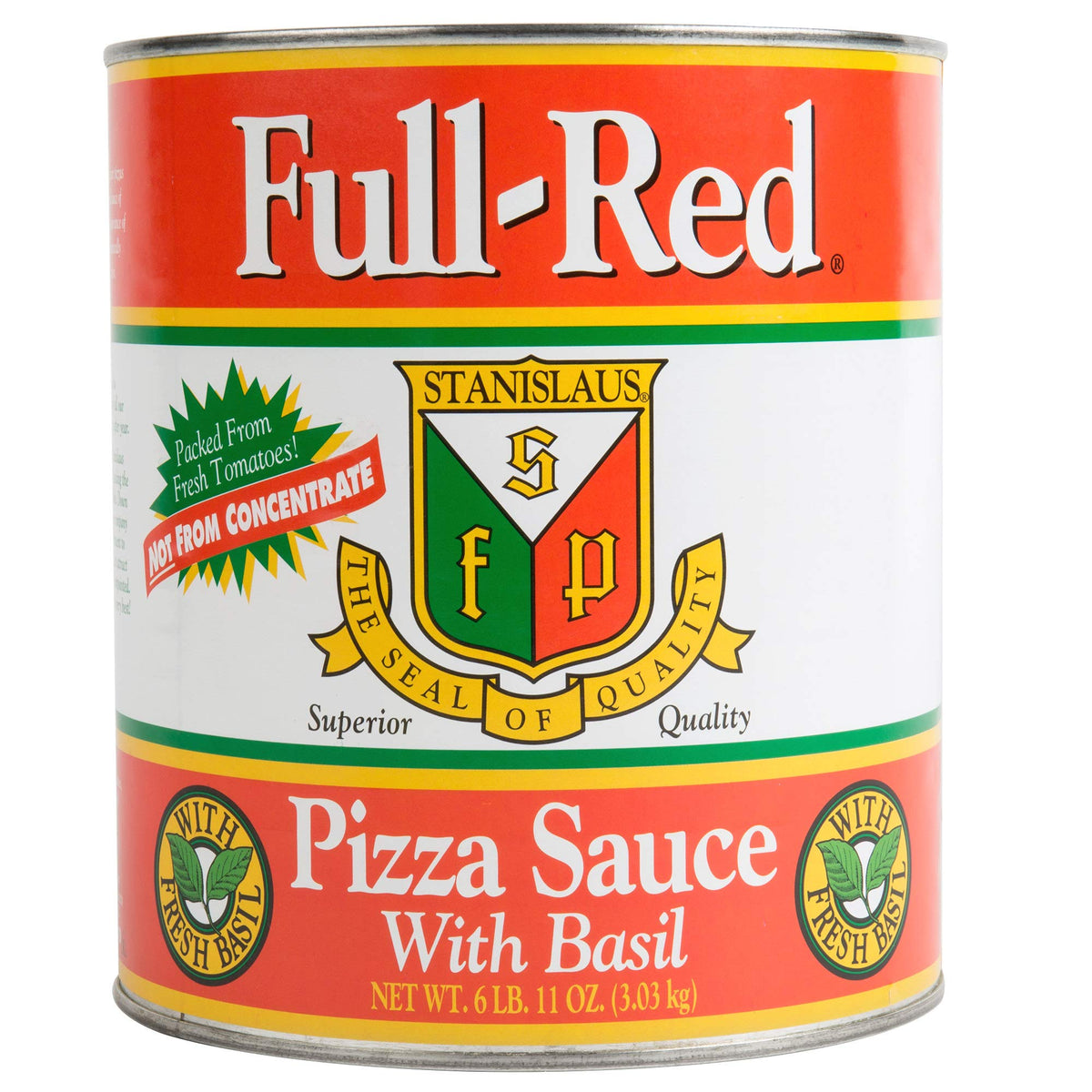 Full Red Pizza Sauce with Basil # by Stanislaus – 6.69 Pound (Pack of 1)