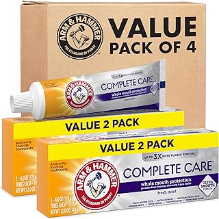 Arm & Hammer Complete Care Toothpaste, Fresh Mint, 6 Ounce (Pack of 24)