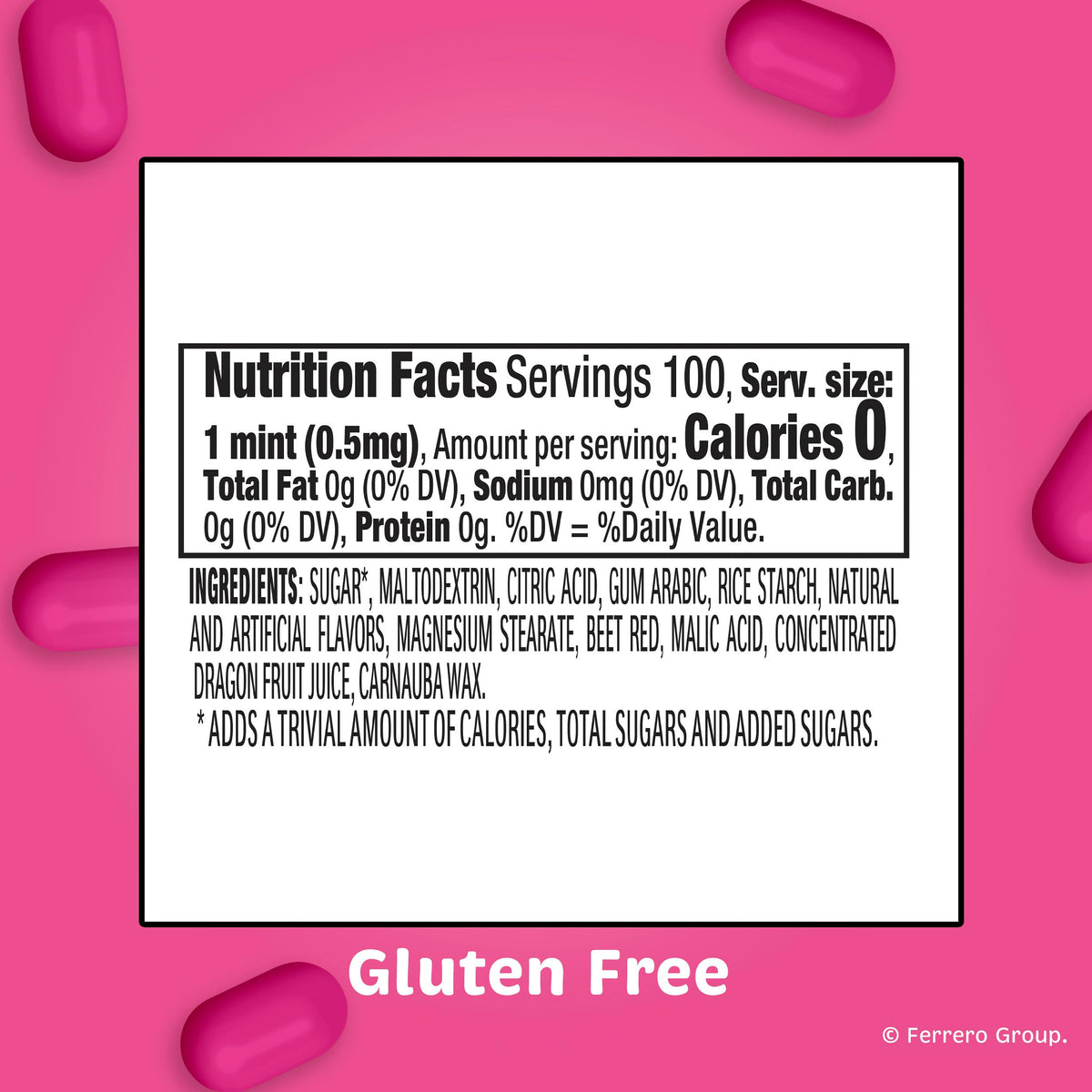 Dragon Fruit by Tic Tac – 1.7 Ounce (Pack of 12), Pink, Pack of 12