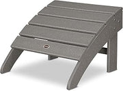 Polywood Palm Coast Ottoman, Slate Grey