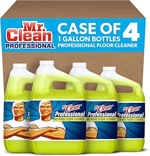 Mr. Clean PRO No-Rinse Floor Cleaner Bulk, Commercial Use (1 gal, 4 pack)