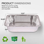 Stock Your Home 100 Pack / Silver / Without Lids Disposable Cookware