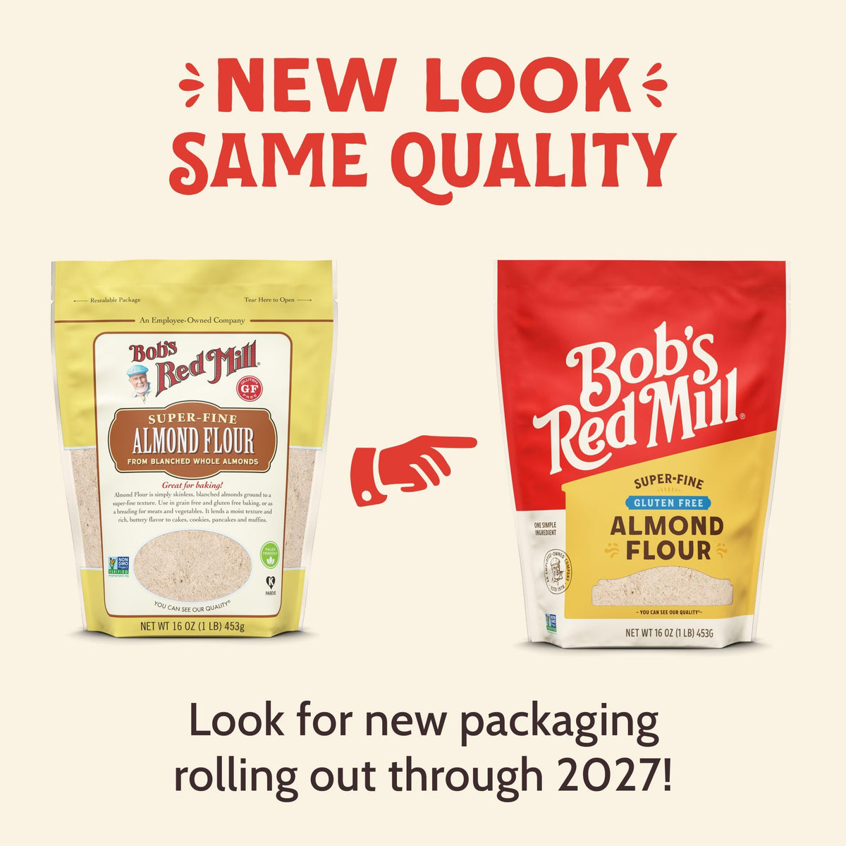 Bob's Red Mill 16 Ounce (Pack of 1) / Resealable / 1 Almond