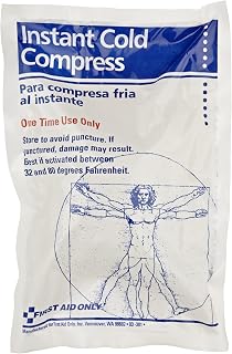 First Aid Only Instant Cold Pack, White, 6 in. L x 9 in.