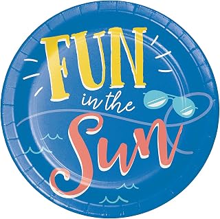 Creative Converting Fun in the Sun Dessert Plates, 8 ct